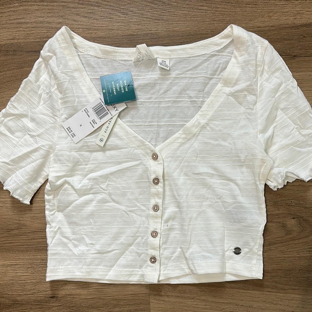 White Button-Up Women's Top